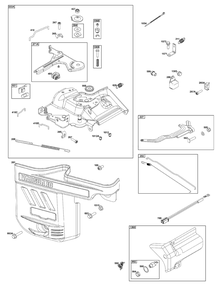 Controls Group Diagram and Parts List for 25V337-0065-G1  Briggs and Stratton Engine